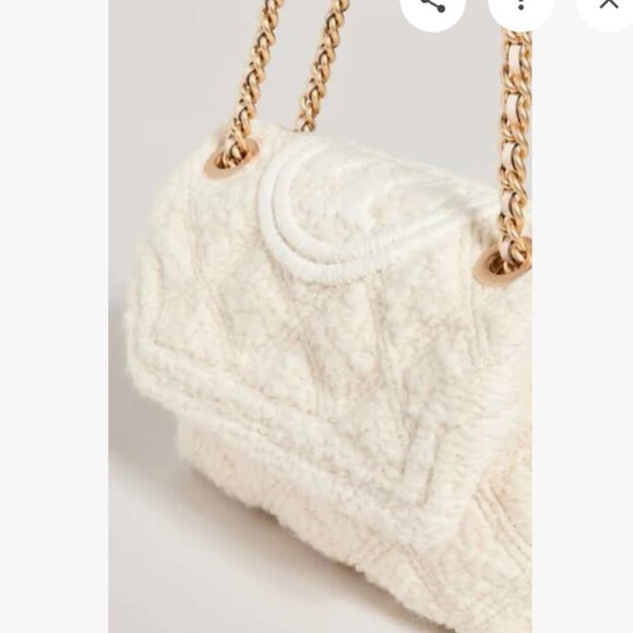 NWOT Tory Burch Fleming Soft Boucle Small Convertible Shoulder/Crossbody Bag - Picture 4 of 13